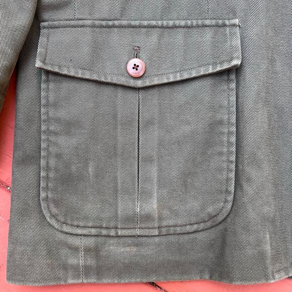 Brooks Brothers Outerwear Green Chore Barn Hunting Field Coat Jacket Safari Line - Picture 6 of 15